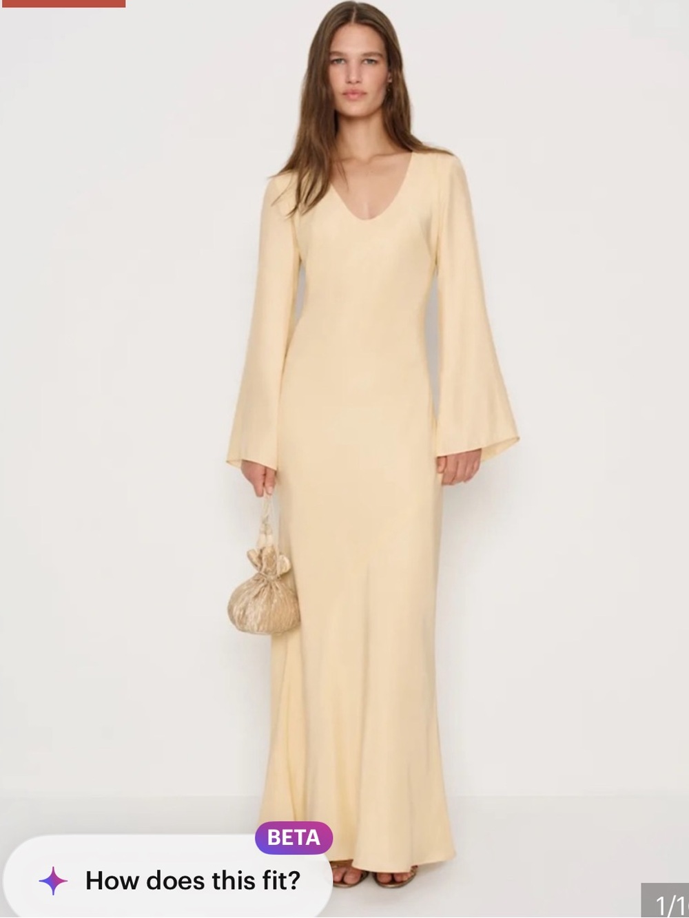 Reformation Vivia Silk Dress.  Read Description